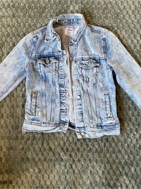 Old Navy Light Acid Wash Denim Jacket - Pale Blue